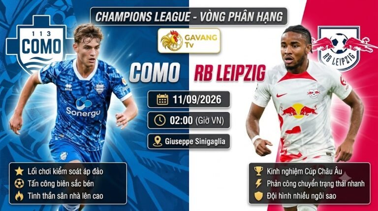 Nhận định bóng đá trận Como vs RB Leipzig vòng phân hạng Champions League